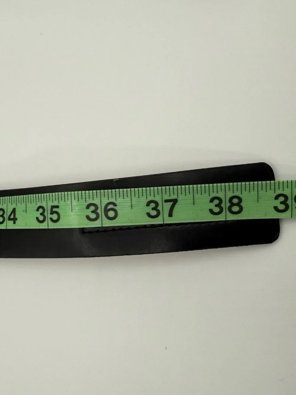 apt. 9 Men’s Black Leather Belt Sz M Silver-tone Metal